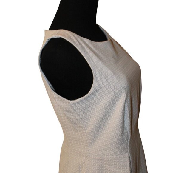 CLEARANCE SALE! Pure Collection Grey Geo Print Jacquard Fit Flare Dress 10 NWT's - Picture 12 of 16